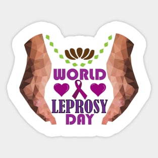 World Leprosy Day Symbolic Sticker